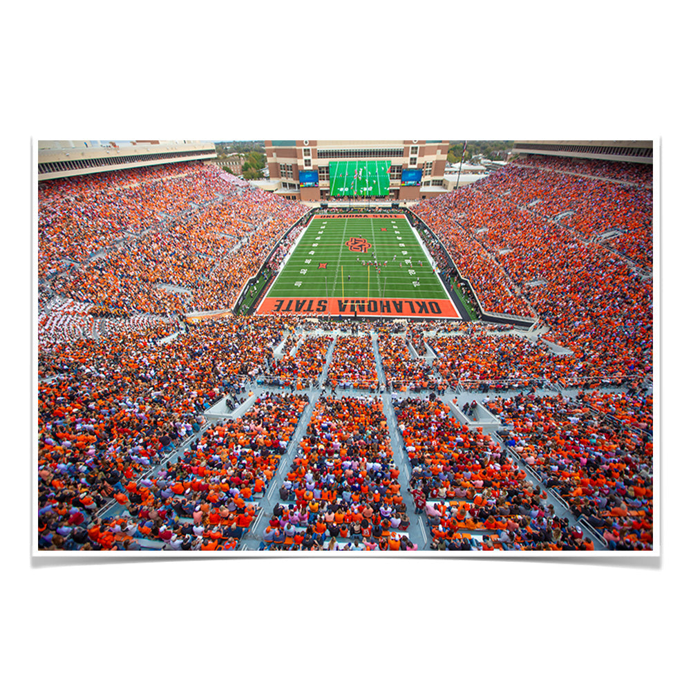 Oklahoma State Cowboys - OSU Orange Out - College Wall Art #Canvas