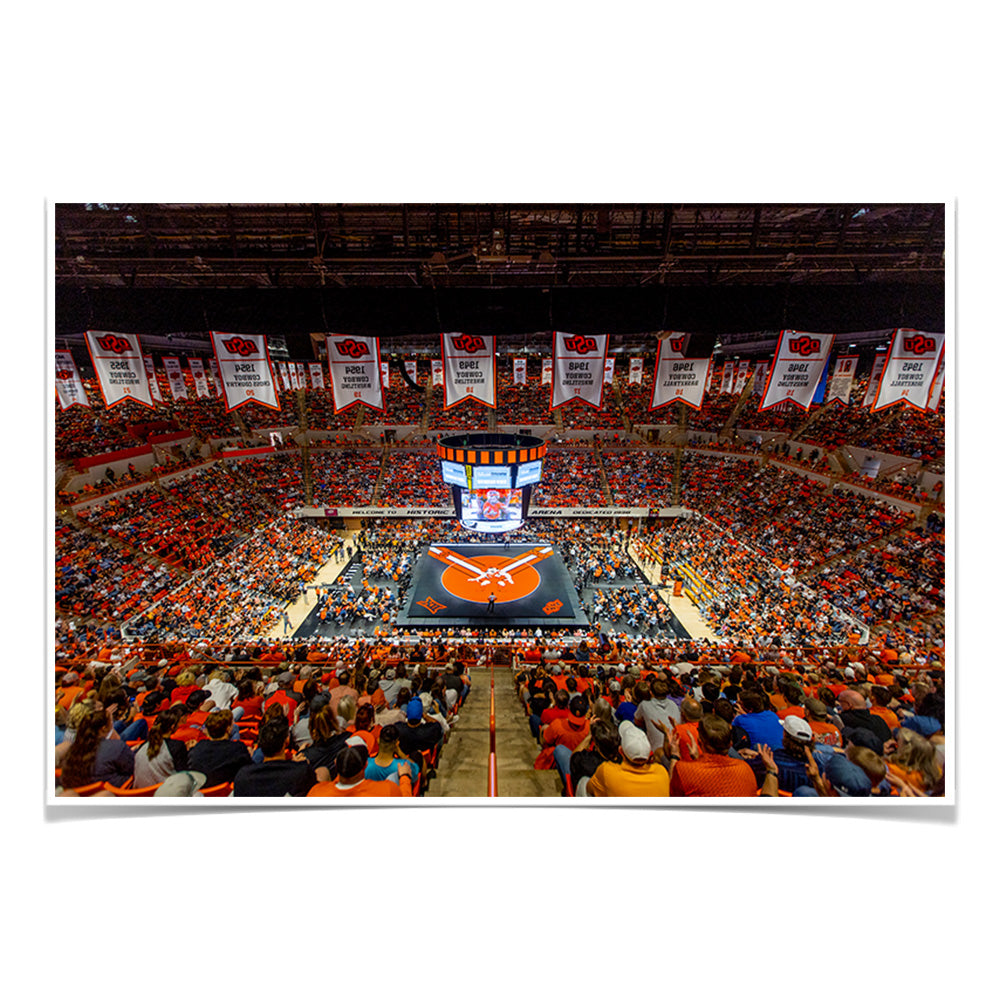 Oklahoma State Cowboys - OSU Wrestling - College Wall Art #Canvas