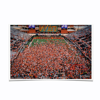 Oklahoma State Cowboys - Oklahoma State Win Storm the Field - College Wall Art #Photo Poster