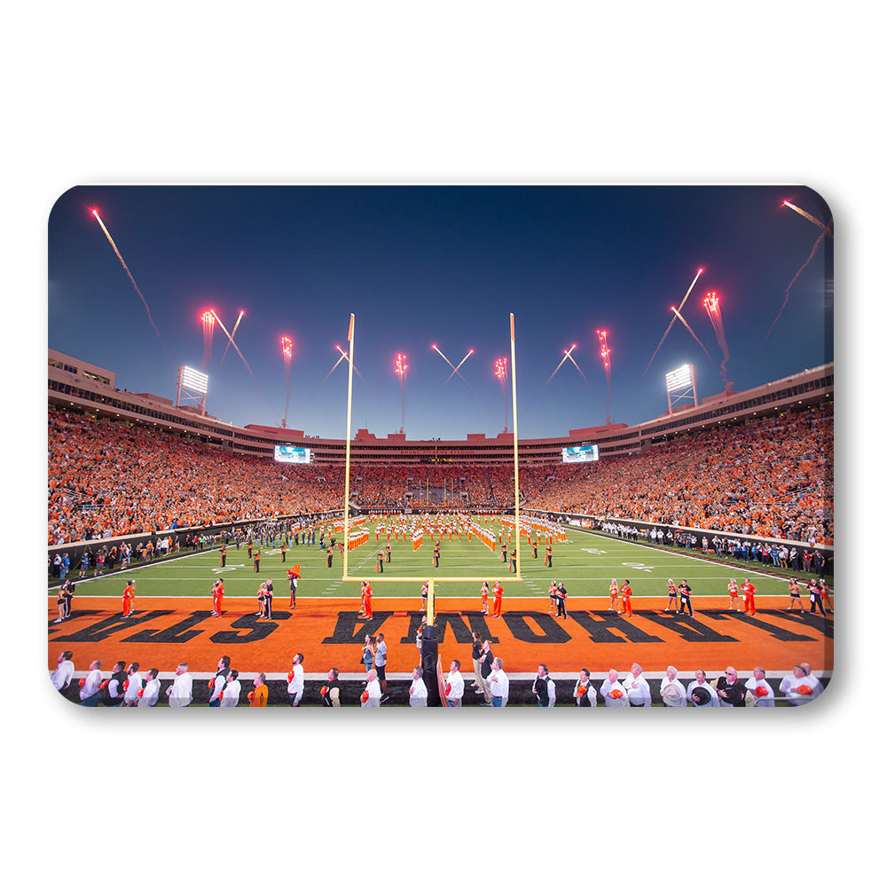 Oklahoma State Cowboys - Oklahoma State Fireworks - College Wall Art #Canvas