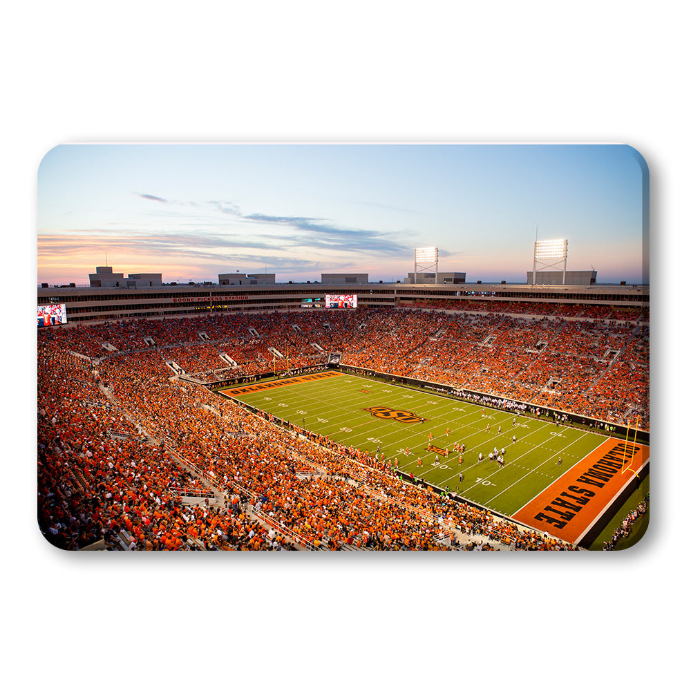 Oklahoma State Cowboys - OSU Orange Out Sunset - College Wall Art #Canvas