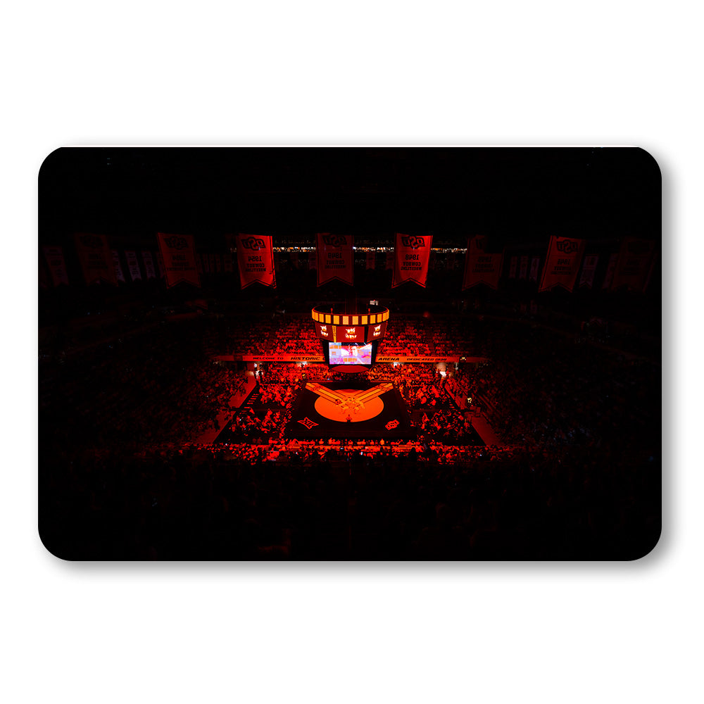 Oklahoma State Cowboys - Wrestling Lights - College Wall Art #Canvas
