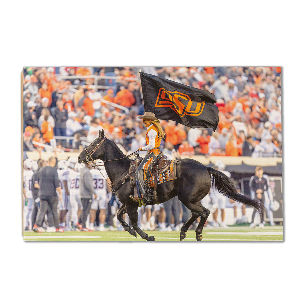 Oklahoma State Cowboys - Spirit Rider - College Wall Art #Canvas