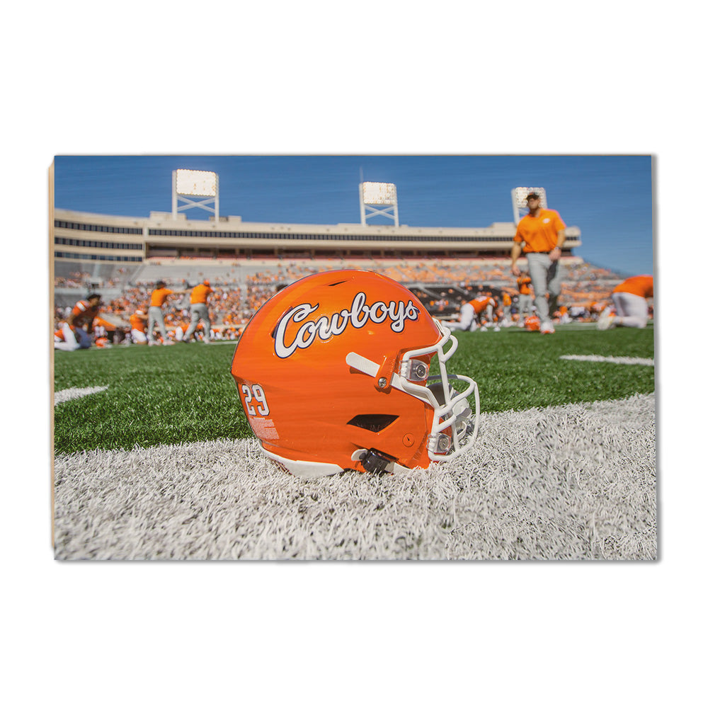 Oklahoma State Cowboys - Cowboys Football Helmet - College Wall Art #Canvas