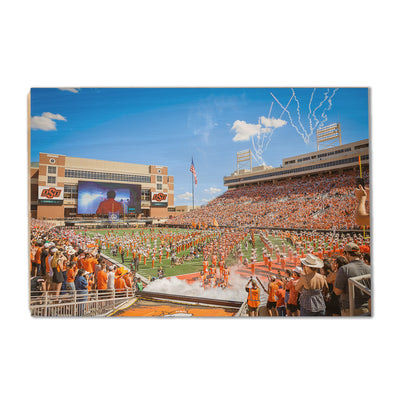 Oklahoma State Cowboys - Enter Pokes - College Wall Art #Wood