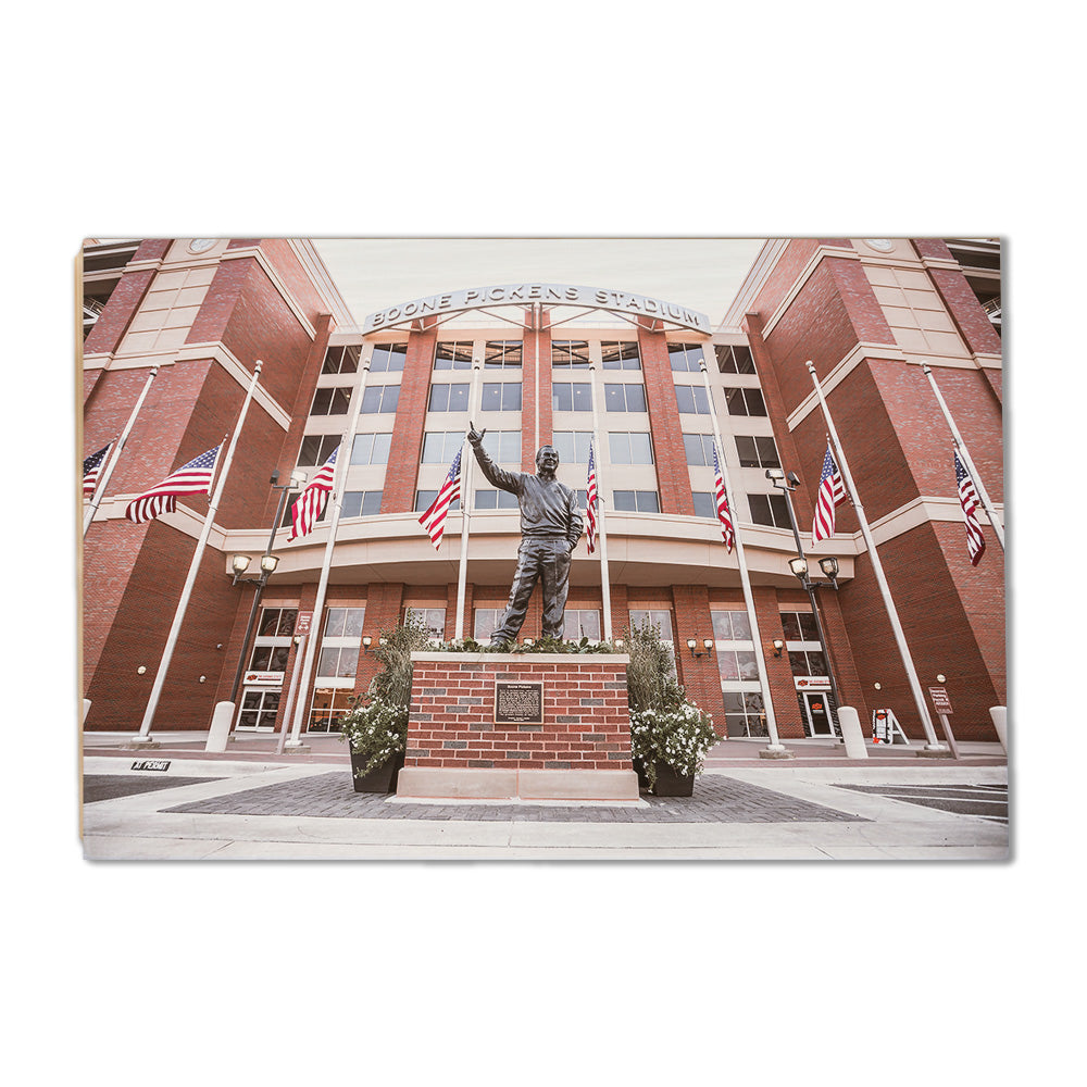Oklahoma State Cowboys - Boone Pickens - College Wall Art #Canvas