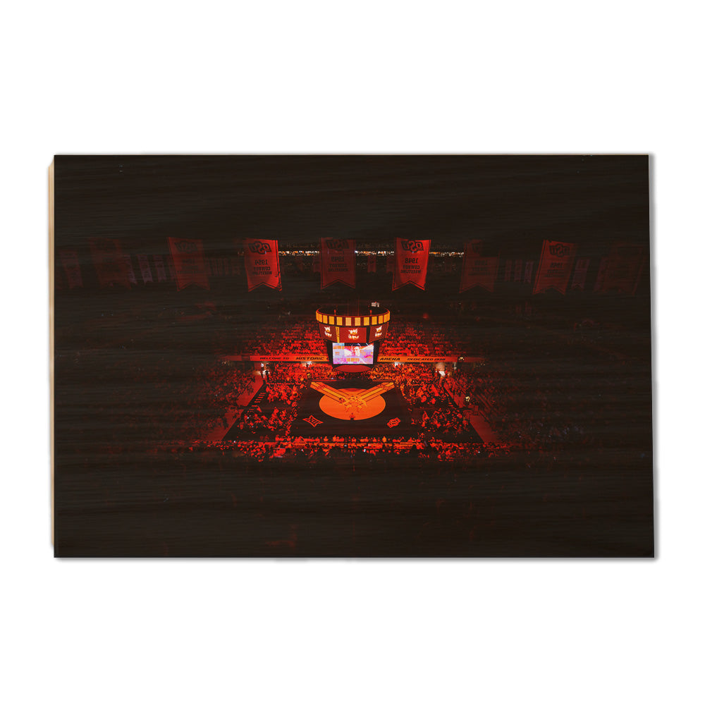 Oklahoma State Cowboys - Wrestling Lights - College Wall Art #Canvas