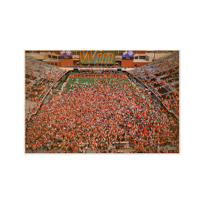 Oklahoma State Cowboys - Oklahoma State Win Storm the Field - College Wall Art #Wood