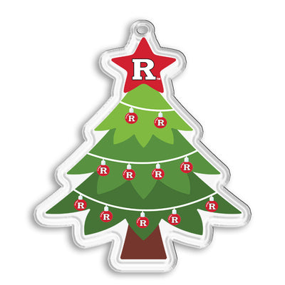 Rutgers Scarlet Knights - Rutgers Christmas Tree Double-Sided Ornament