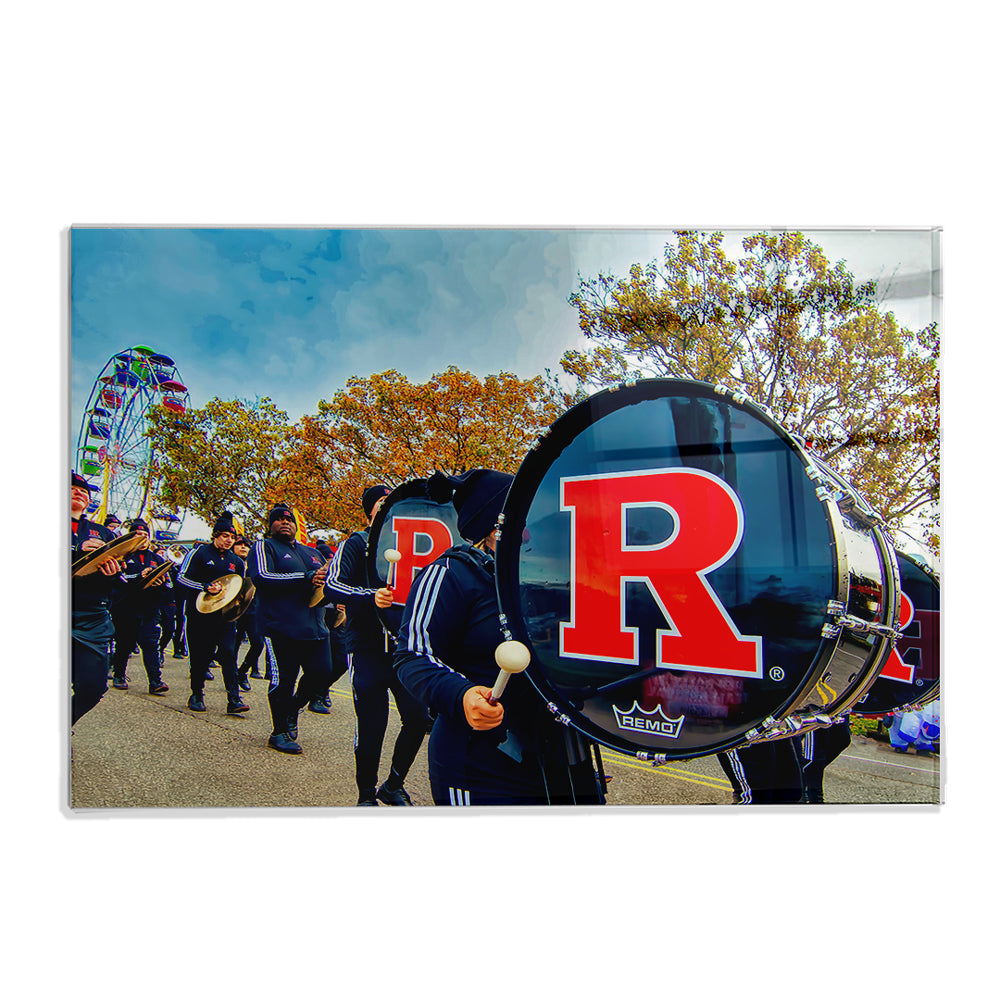 Rutgers Scarlet Knights - Marching Scarlet Knights Boardwalk HDR - College Wall Art #Canvas