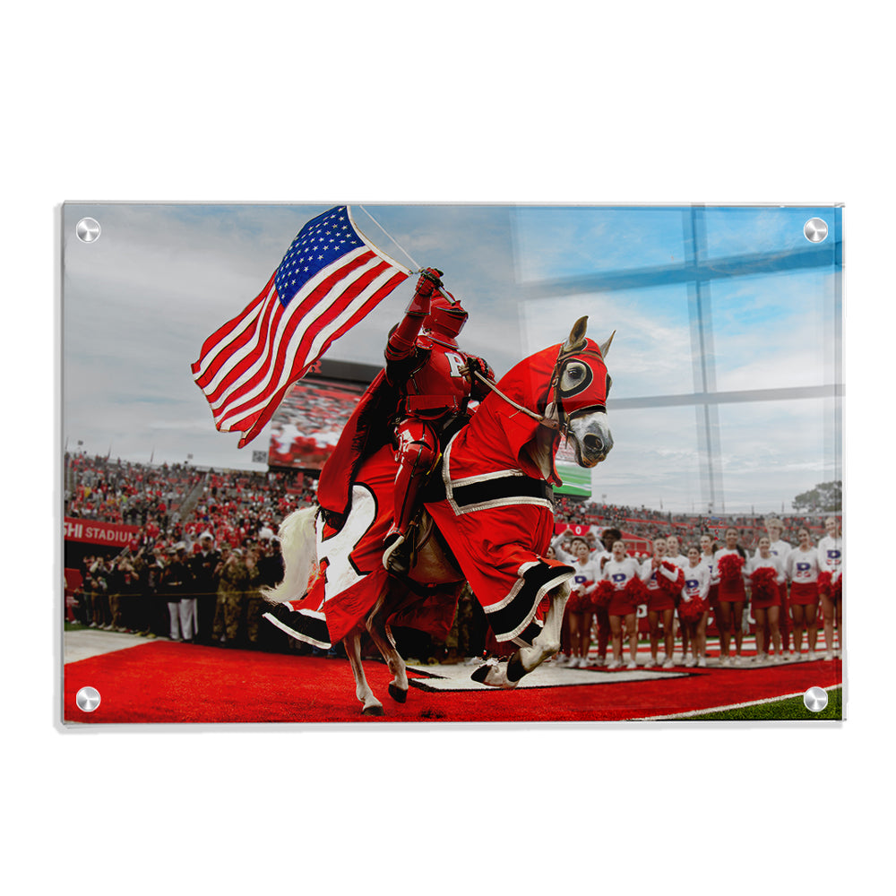 Rutgers Scarlet Knights - The Scarlet Knight - College Wall Art #Canvas