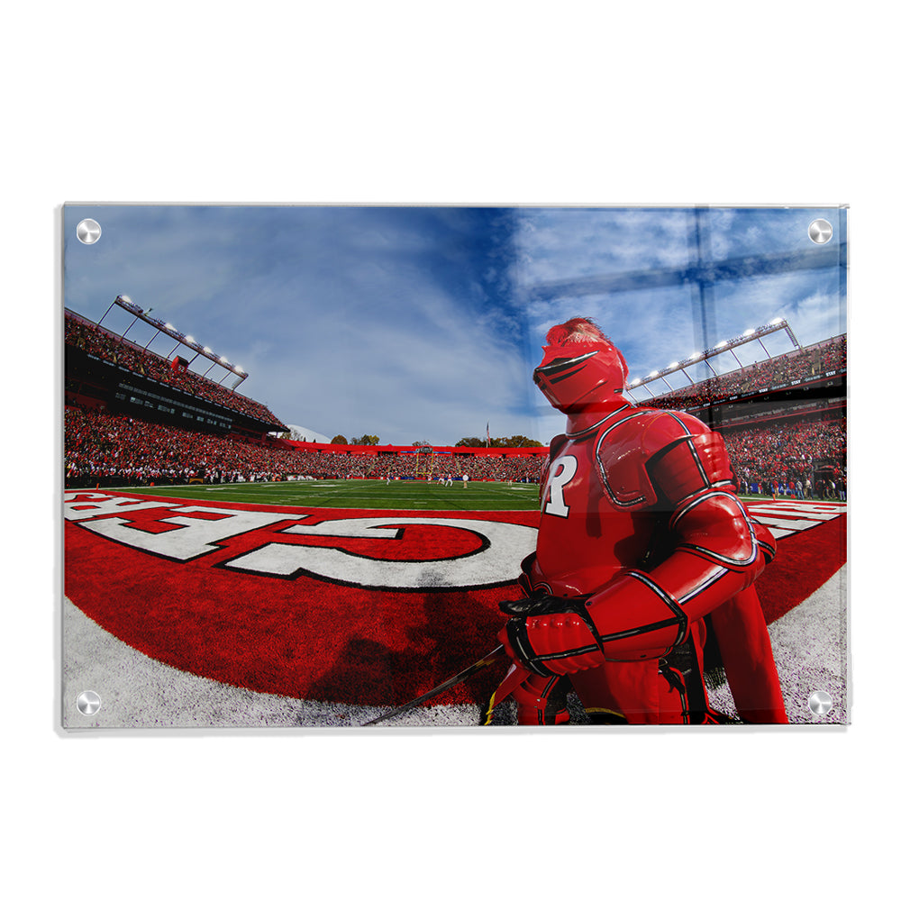Rutgers Scarlet Knights - Scarlet Knight End Zone - College Wall Art #Canvas