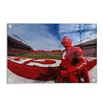 Rutgers Scarlet Knights - Scarlet Knight End Zone - College Wall Art #Acrylic