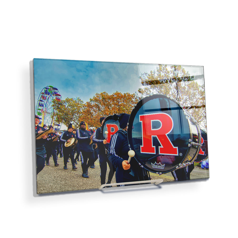 Rutgers Scarlet Knights - Marching Scarlet Knights Boardwalk HDR - College Wall Art #Canvas
