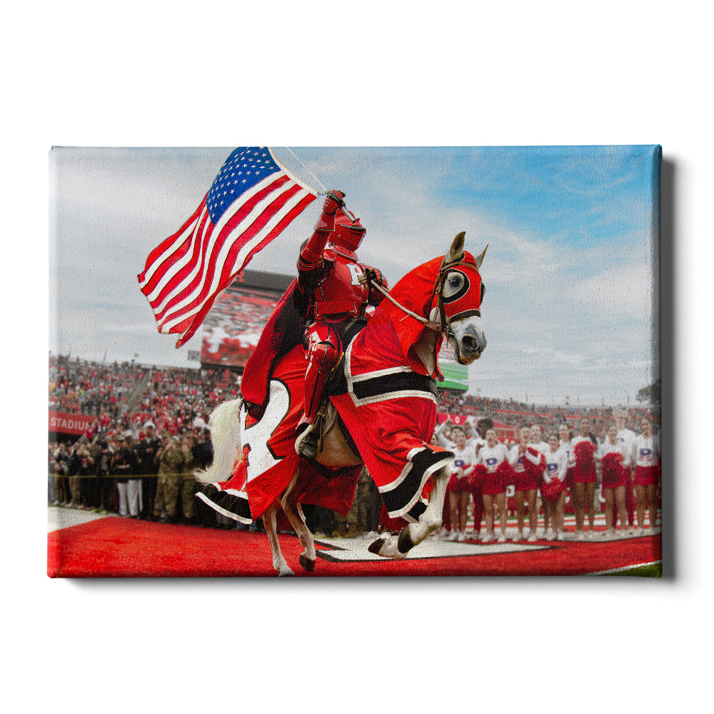 Rutgers Scarlet Knights - The Scarlet Knight - College Wall Art #Canvas