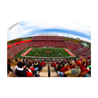 Rutgers Scarlet Knights - Bird's Eye View of SHI Stadium - College Wall Art #Decal