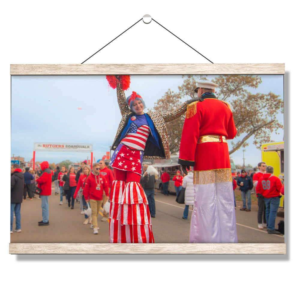 Rutgers Scarlet Knights - Rutgers Boardwalk - College Wall Art #Canvas