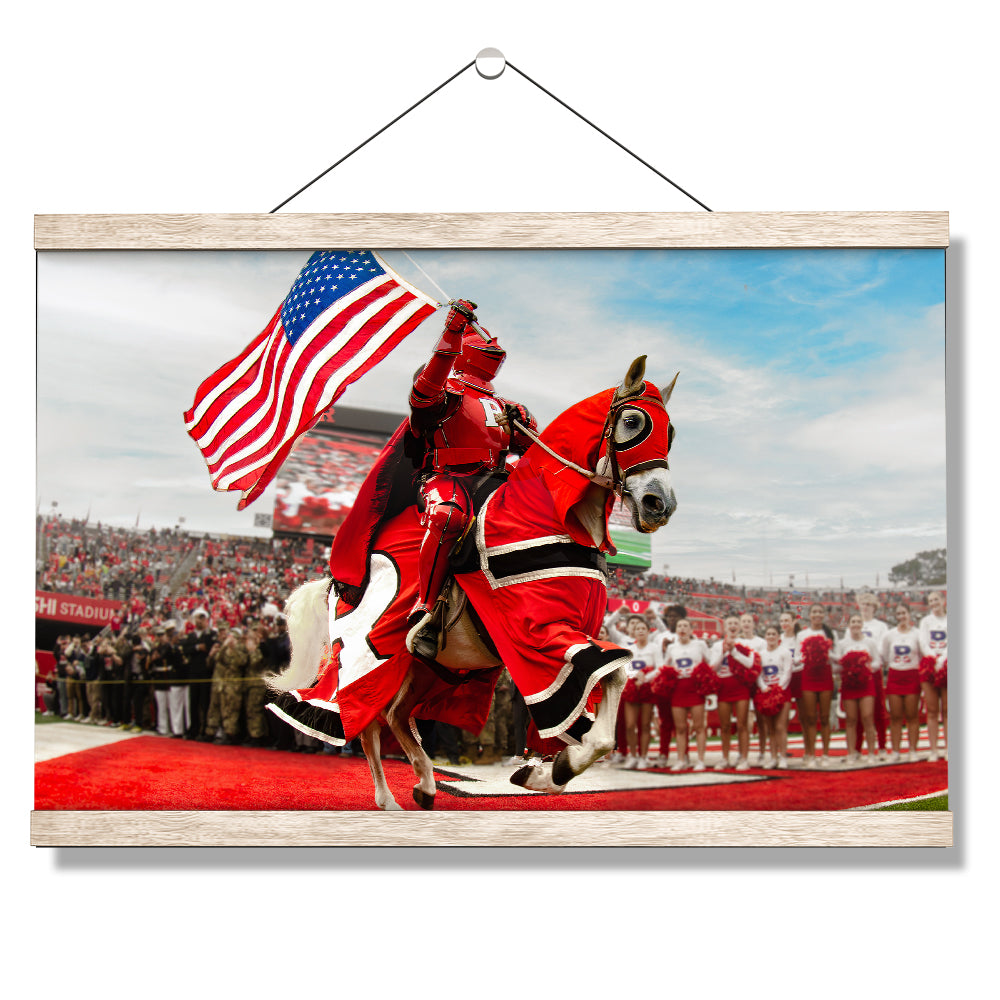 Rutgers Scarlet Knights - The Scarlet Knight - College Wall Art #Canvas