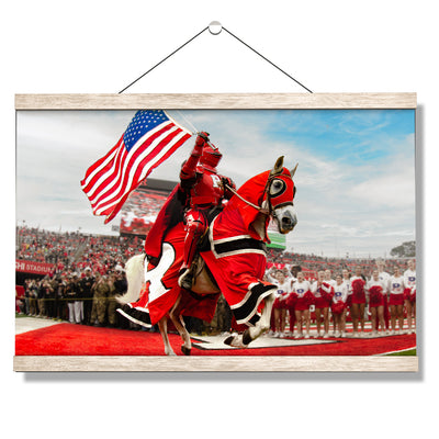 Rutgers Scarlet Knights - The Scarlet Knight - College Wall Art #Hanging Canvas