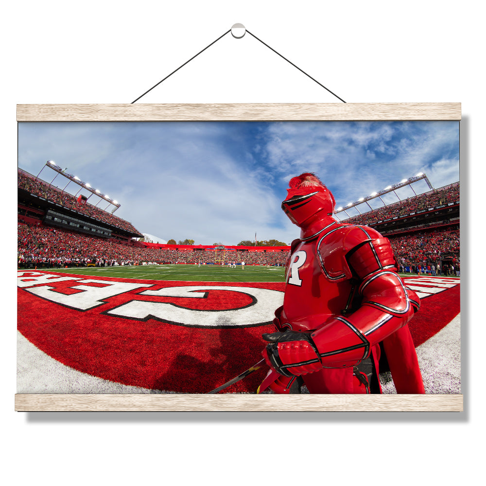 Rutgers Scarlet Knights - Scarlet Knight End Zone - College Wall Art #Canvas