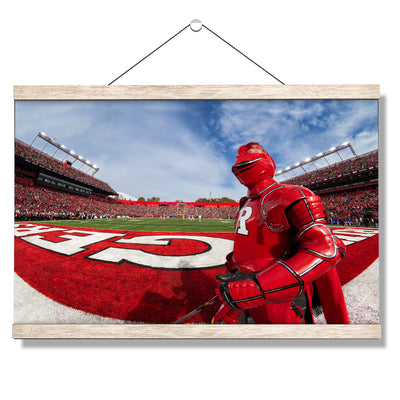 Rutgers Scarlet Knights - Scarlet Knight End Zone - College Wall Art #Hanging Canvas