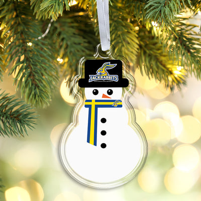 South Dakota State Jackrabbits - SDSU Snowman Double-Sided Ornament