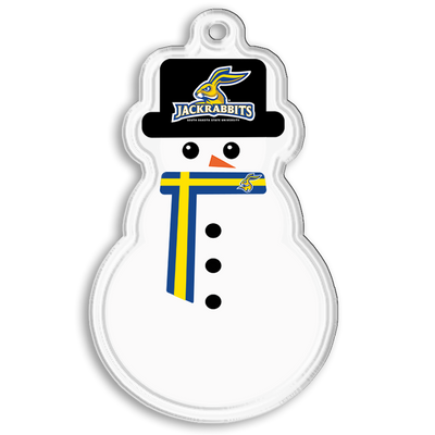 South Dakota State Jackrabbits - SDSU Snowman Double-Sided Ornament