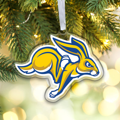 South Dakota State Jackrabbits -  Running Jackrabbit Ornament & Bag Tag