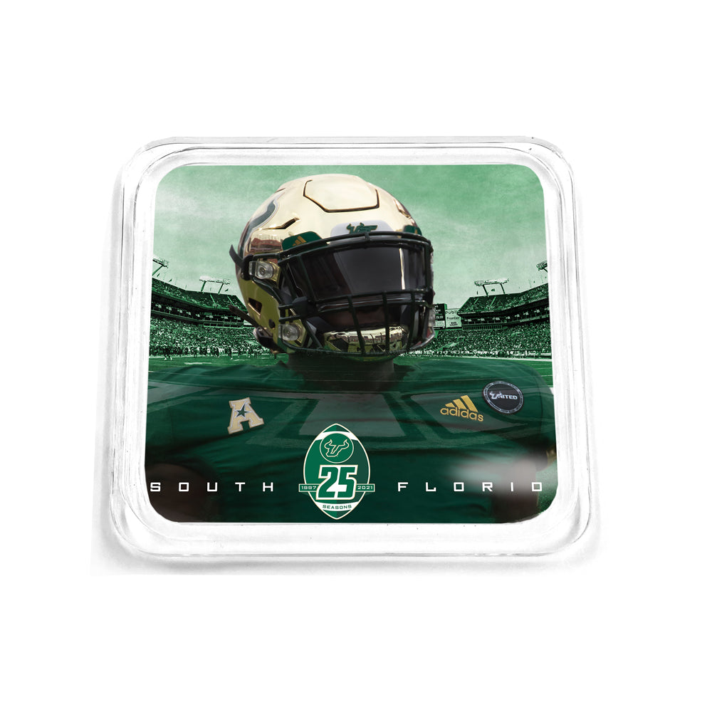 USF Bulls - South Florida Football 25 Years - College Wall Art #Coaster