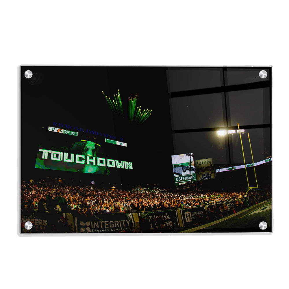 USF Bulls - Touchdown Bulls - College Wall Art #Canvas