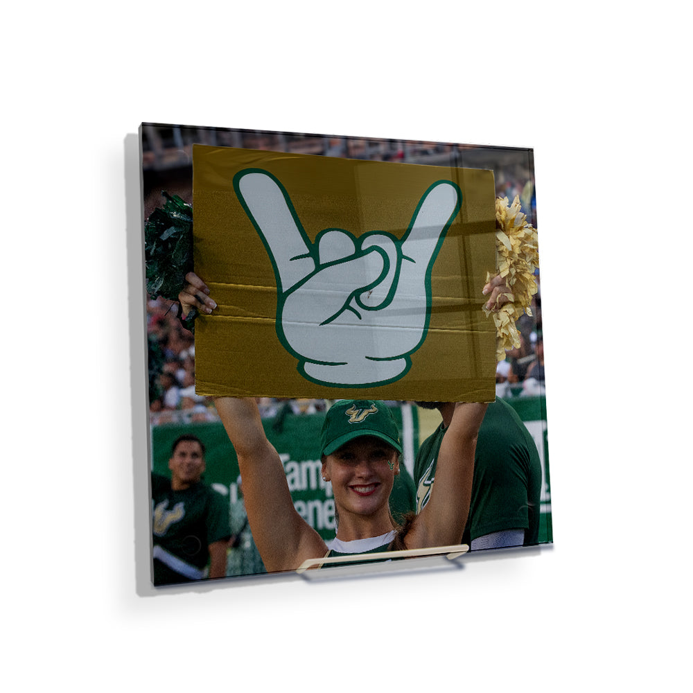 USF Bulls - Horns Up - College Wall Art #Canvas