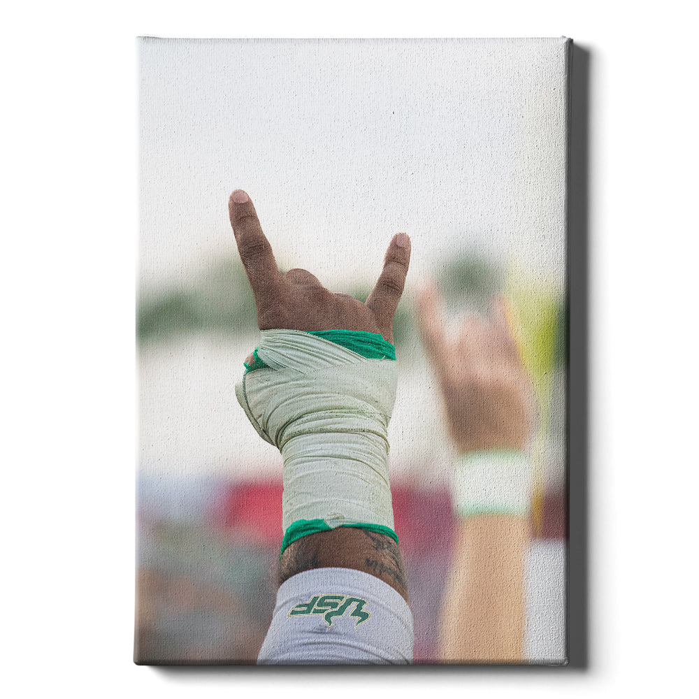 USF Bulls - USF Horns Up - College Wall Art #Canvas