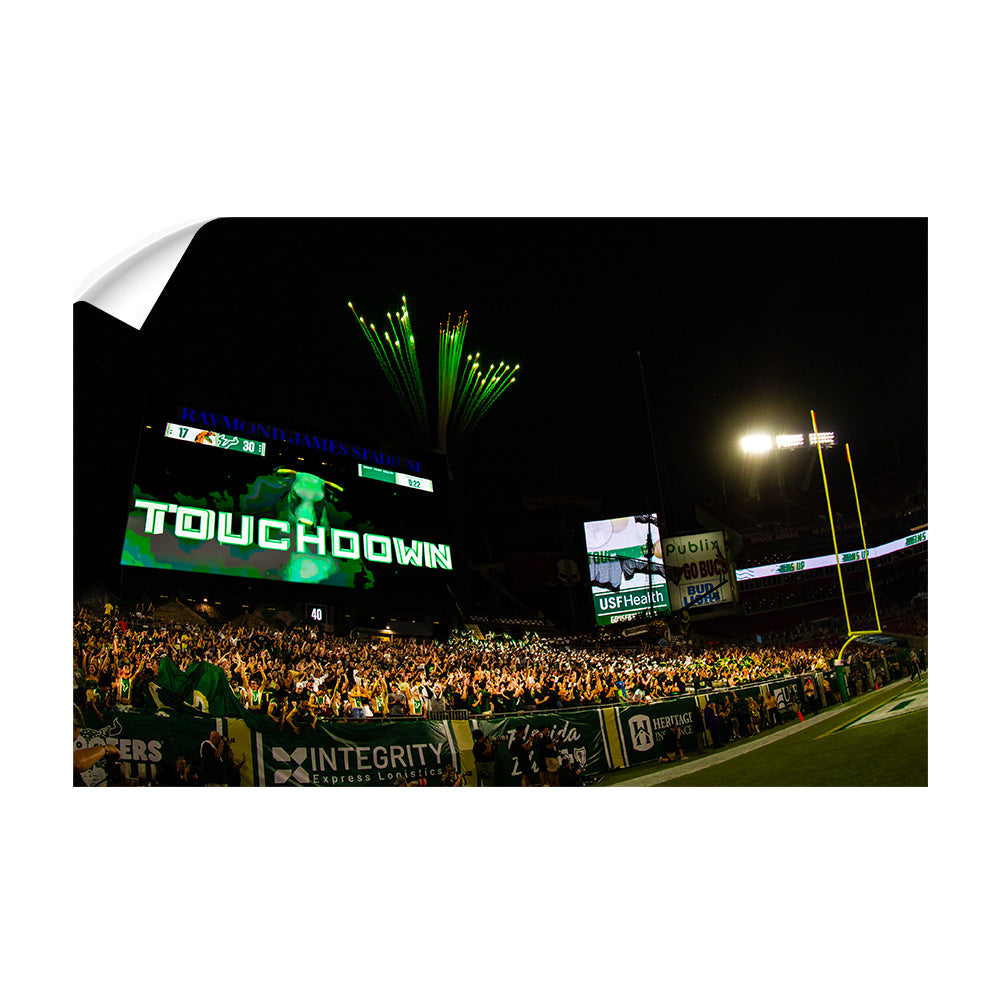 USF Bulls - Touchdown Bulls - College Wall Art #Canvas