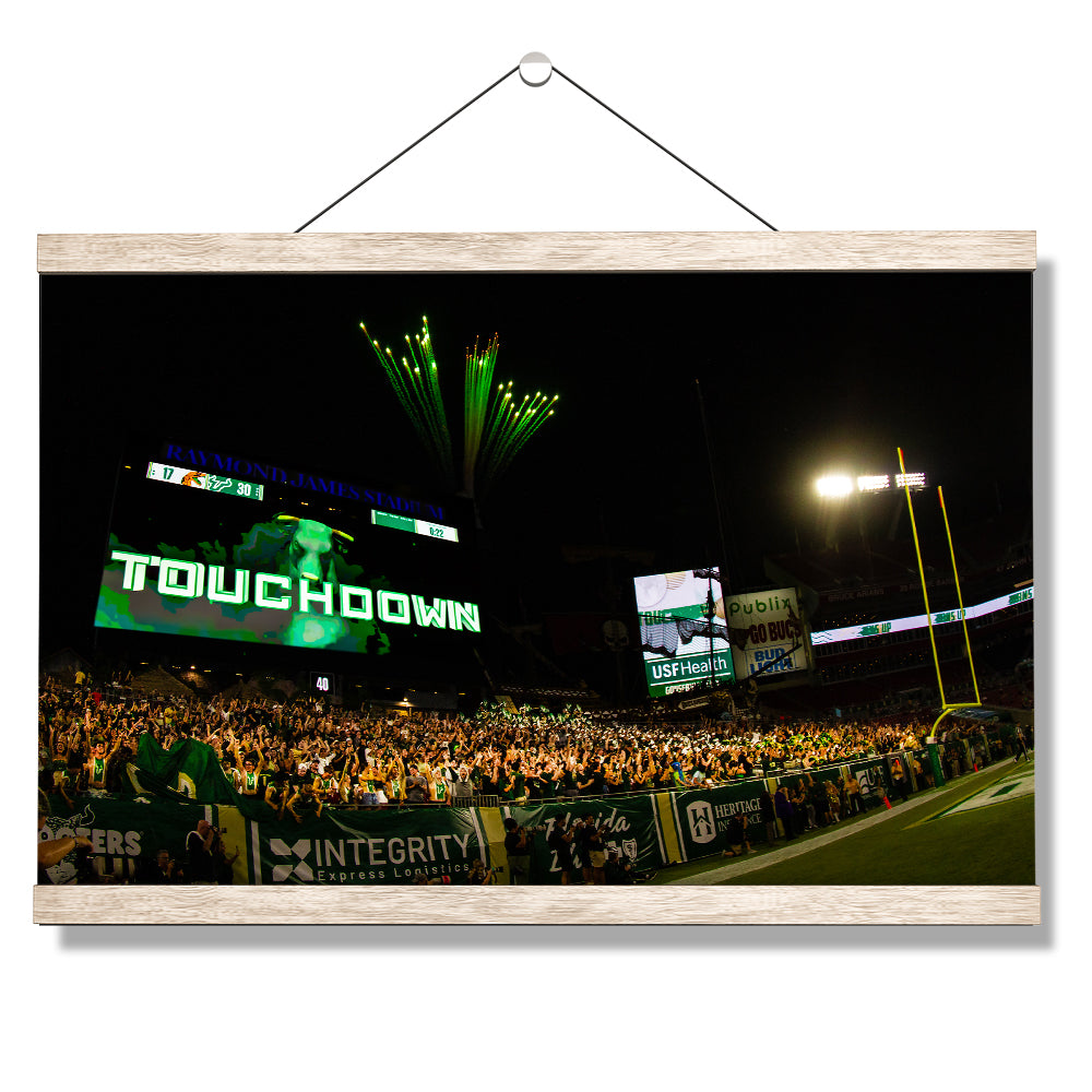 USF Bulls - Touchdown Bulls - College Wall Art #Canvas