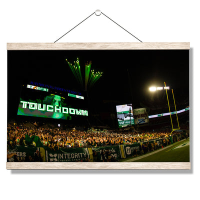 USF Bulls - Touchdown Bulls - College Wall Art #Hanging Canvas