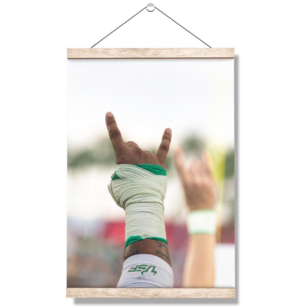 USF Bulls - USF Horns Up - College Wall Art #Canvas