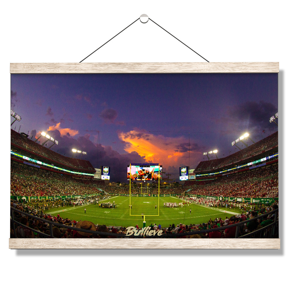 USF Bulls - Bullieve Sunset - College Wall Art #Canvas