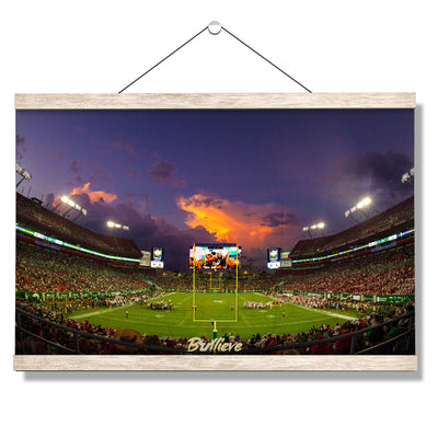 USF Bulls - Bullieve Sunset - College Wall Art #Hanging Canvas