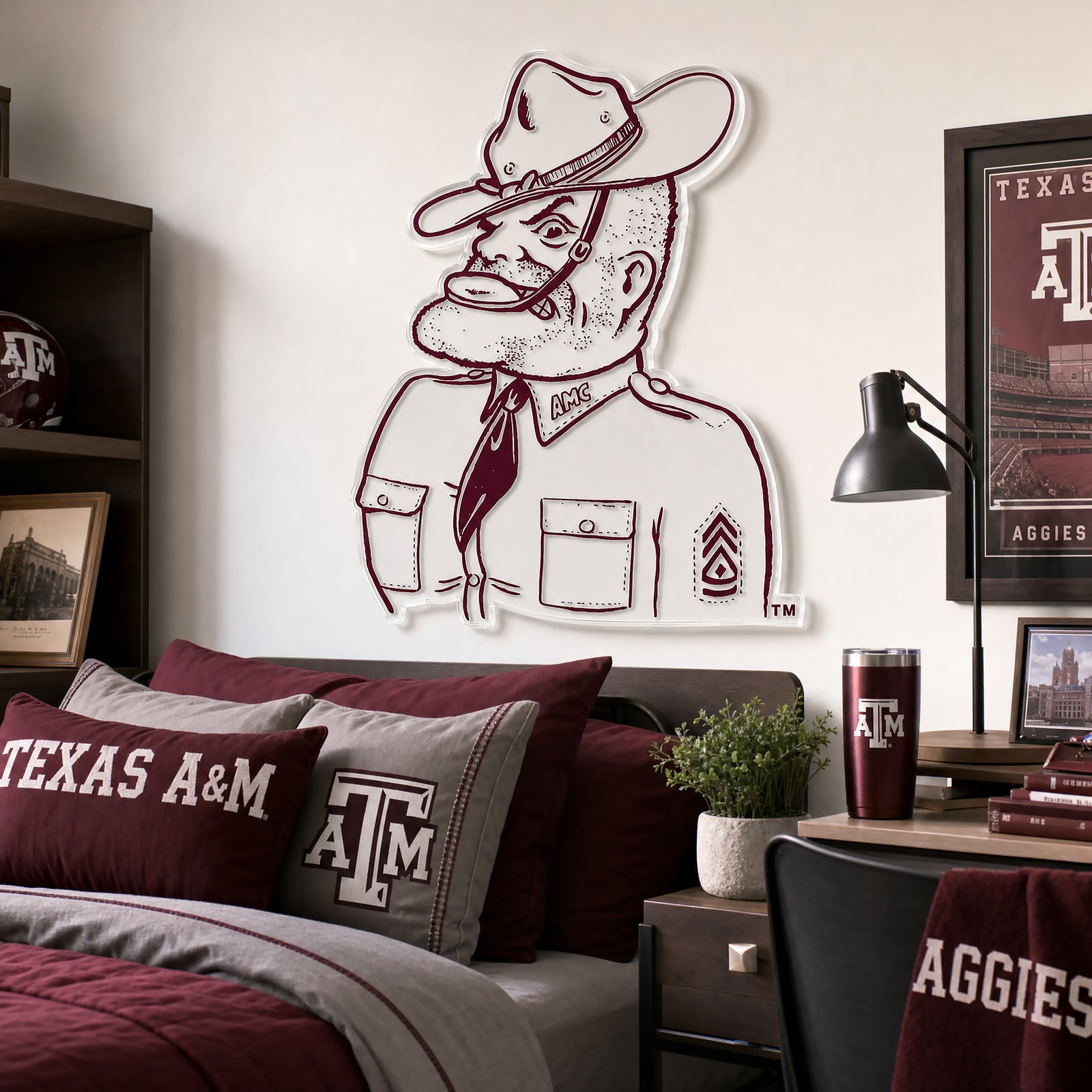 Texas A&M Aggies - Sesquicentennial Vintage Sarge - Single Layer Dimensional