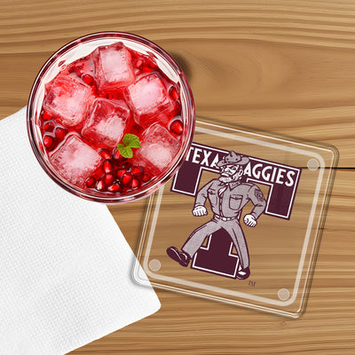 Texas A&M Aggies - Sesquicentennial 150 Vintage Texas Aggies Sarge - Coaster