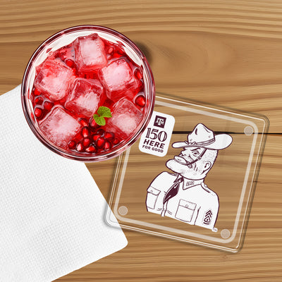 Texas A&M Aggies - Sesquicentennial 150 Vintage Sarge - Coaster