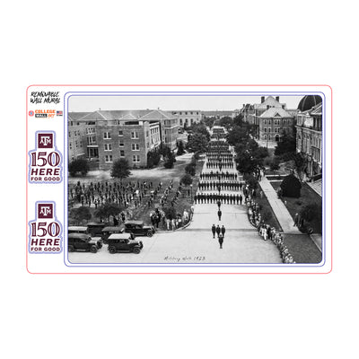 Texas A&M Aggies - Sesquicentennial Vintage A&M Military Walk 1928