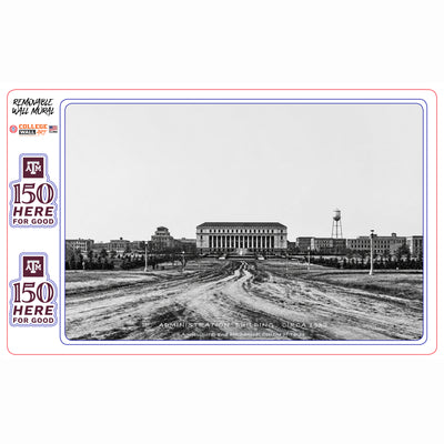 Texas A&M Aggies - Sesquicentennial Vintage Jack K. Williams Administration Building and New Main