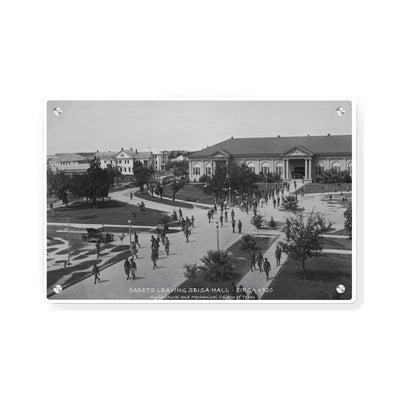 Texas A&M Aggies - Sesquicentennial Vintage Cadets Leaving Sbisa Hall Circa 1920