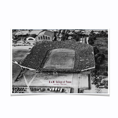 Texas A&M Aggies - Sesquicentennial Vintage Kyle Field Circa 1940