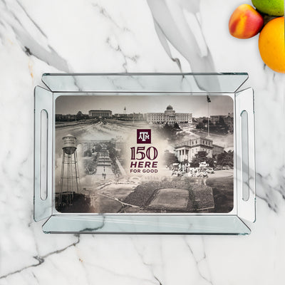 Texas A&M Aggies - Sesquicentennial 150 Here for Good - The Past - Decorative Tray