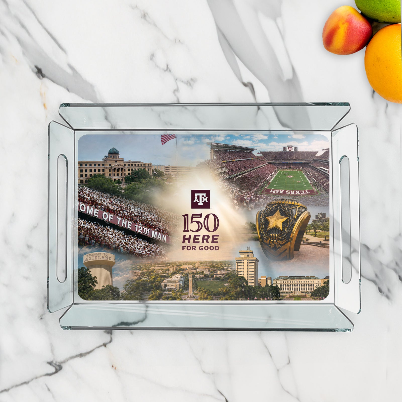 Texas A&M Aggies - Sesquicentennial 150 Here for Good - The Present - Decorative Tray