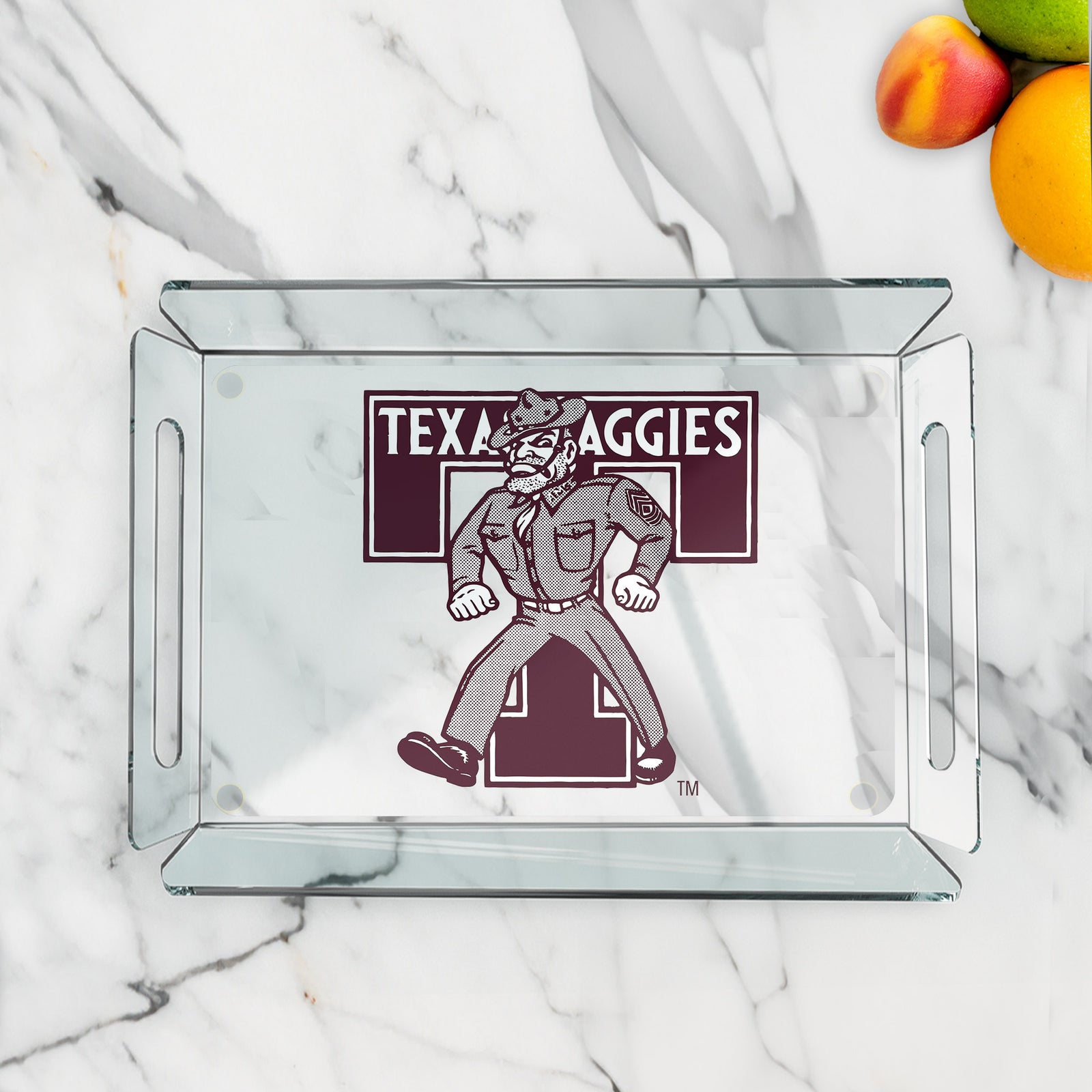 Texas A&M Aggies - Texas A&M Sesquicentennial Vintage Texas Aggies Sarge - Decorative Tray