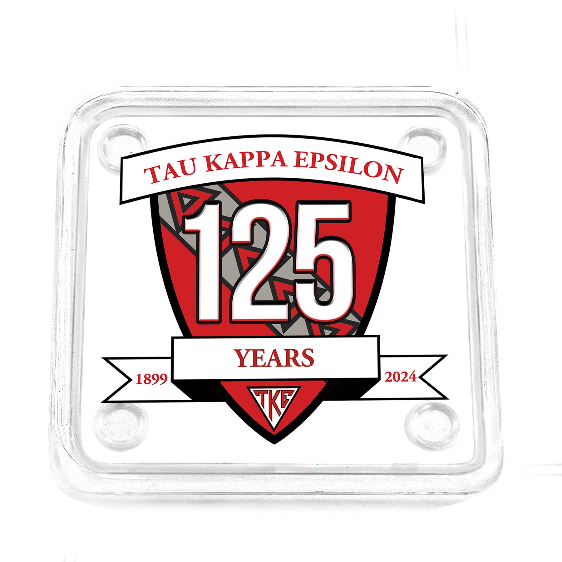 Tau Kappa Epsilon -  TKE 125 Acrylic Drink Coaster