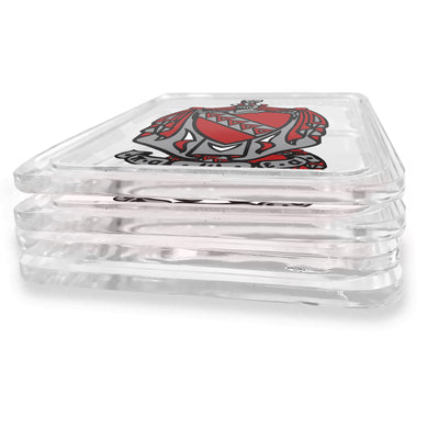 Tau Kappa Epsilon -  TKE Coat of Arms Acrylic Drink Coaster